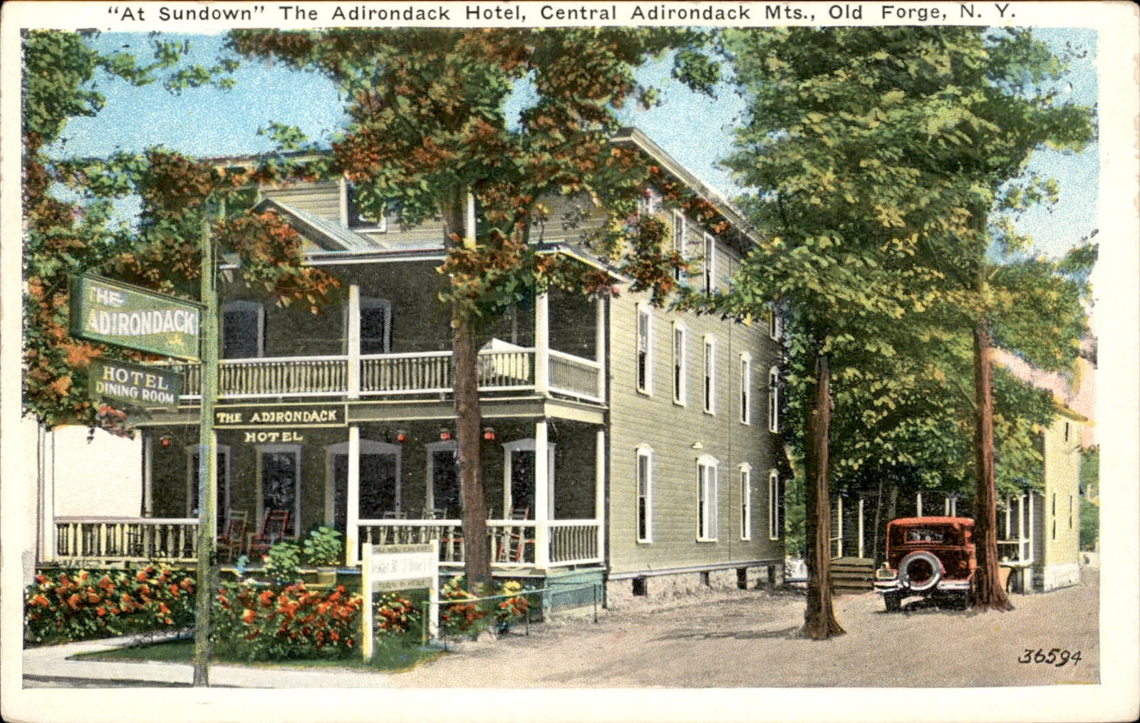 Old Forge NY Adirondack Hotel Wm. Jubb Co., Inc. c1900s-10s Vintage Postcard