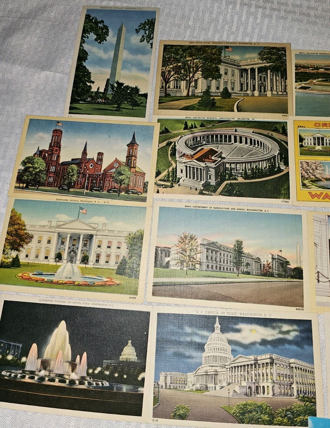 Vintage Lot of 15 Unused Postcards Washington D.C.