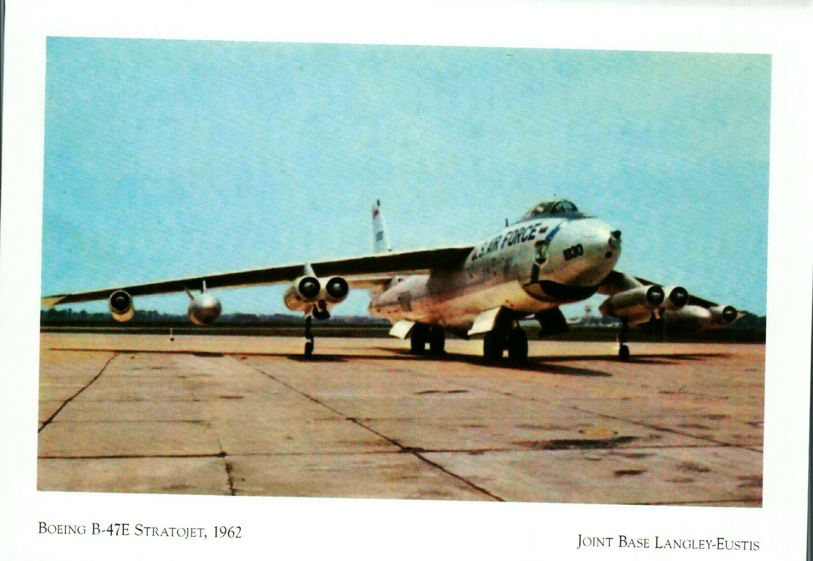 *Postcard-“The Boeing B-47E Stratojet, 1962” *Joint Base Langley-Eustis {C33}