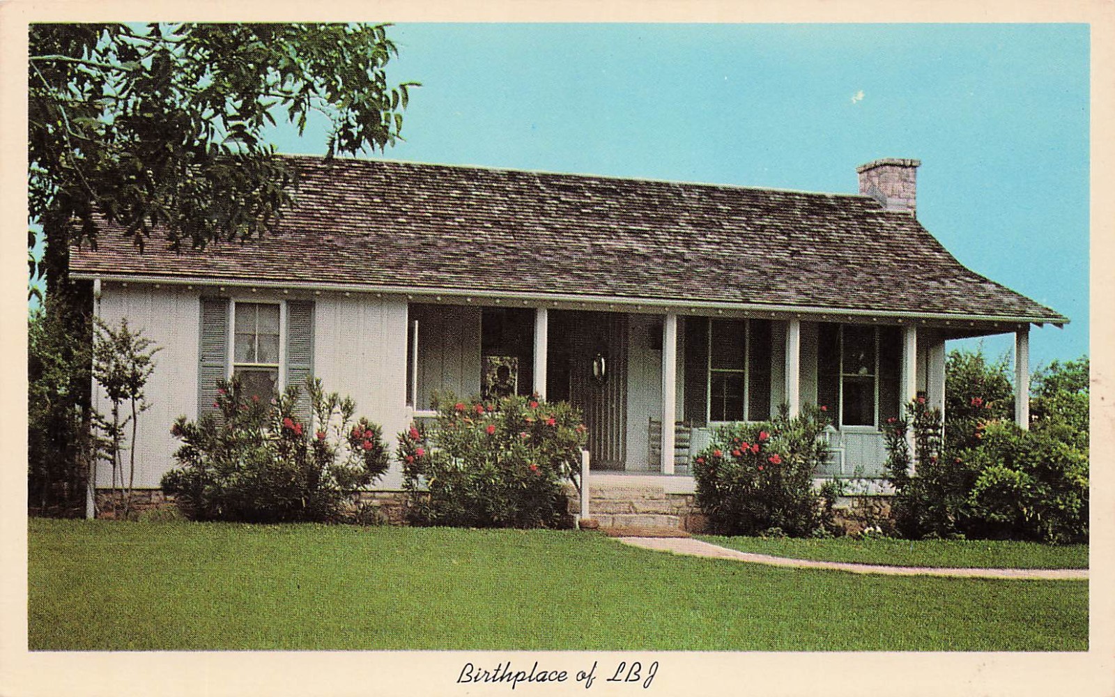 Lyndon B. Johnson National Historical Park Home Stonewall Texas Vtg Postcard J35