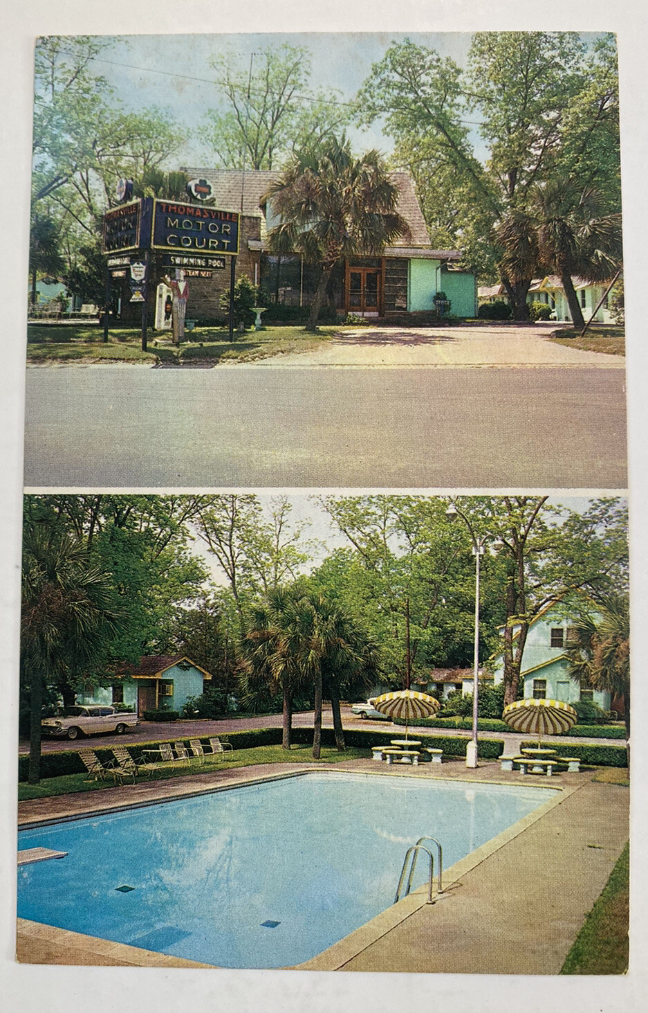 Vintage Postcard ~ Thomasville Motor Court Motel ~ Thomasville Georgia GA