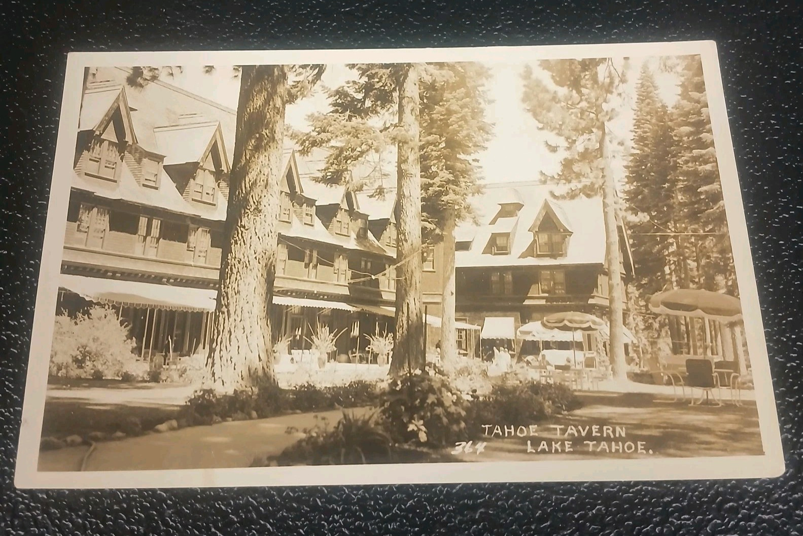 RPPC El Dorado County LAKE TAHOE Tavern Rare 1900s Real Photo Postcard