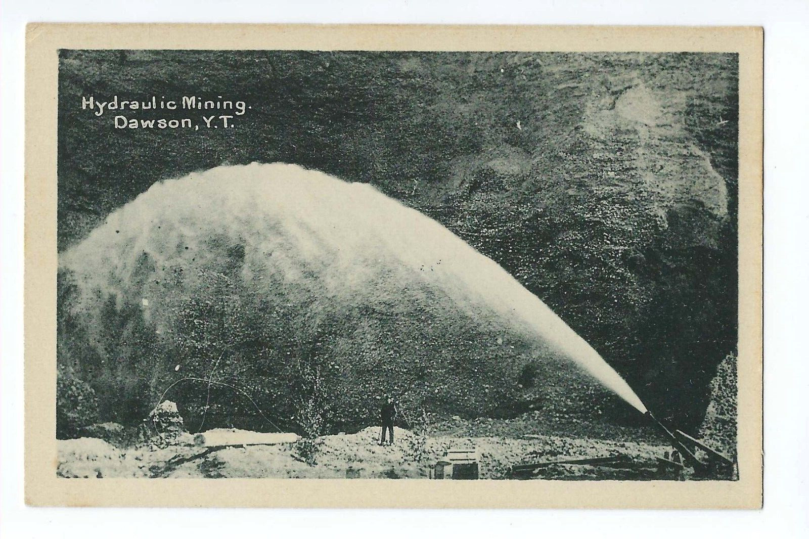 Hydraulic Mining Dawson Yukon Territory Postcard Canada by Cribbs Drug Store