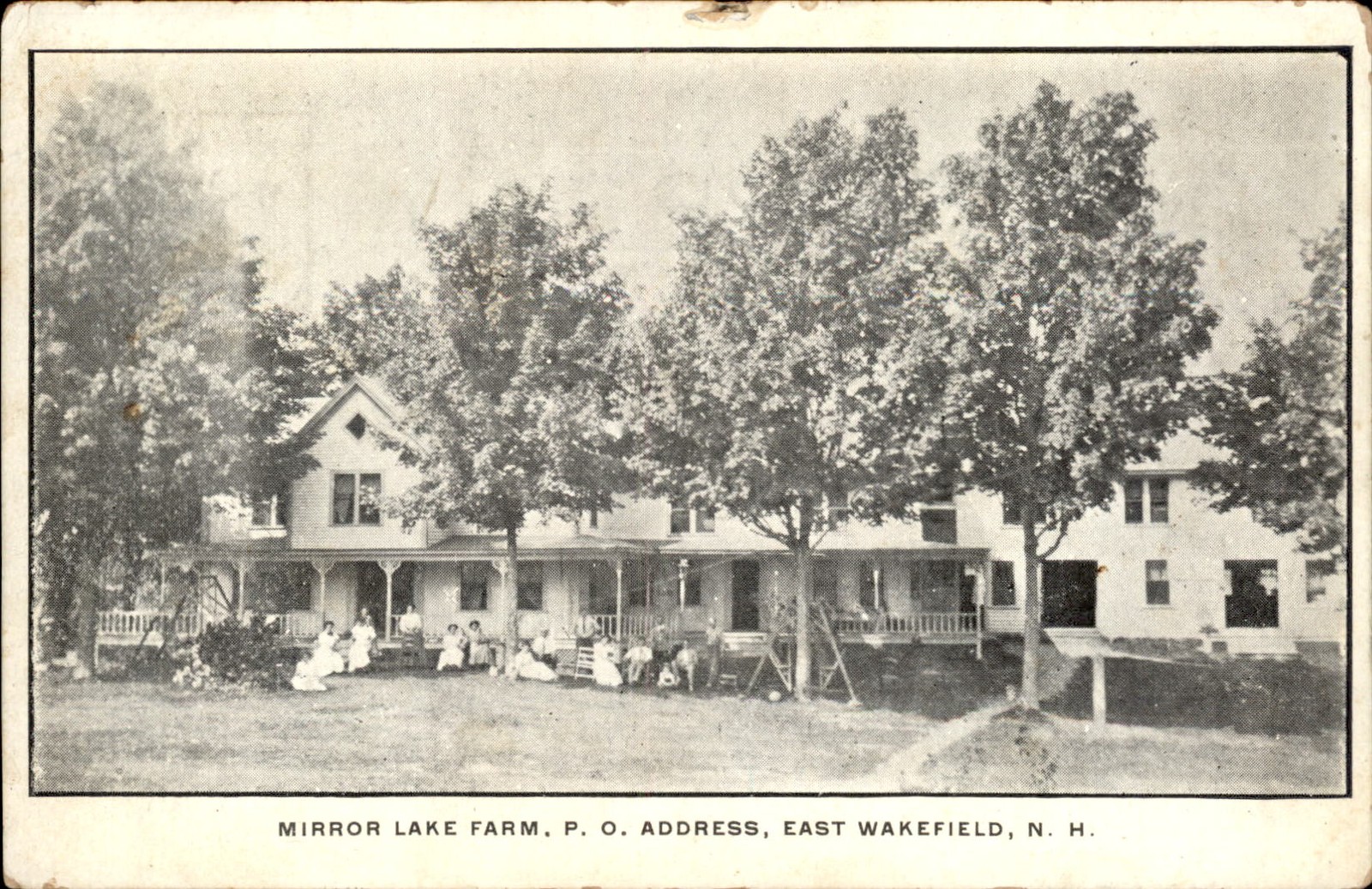 East Wakefield NH Mirror Lake Farm P. O. Address c1900s-10s Vintage Postcard