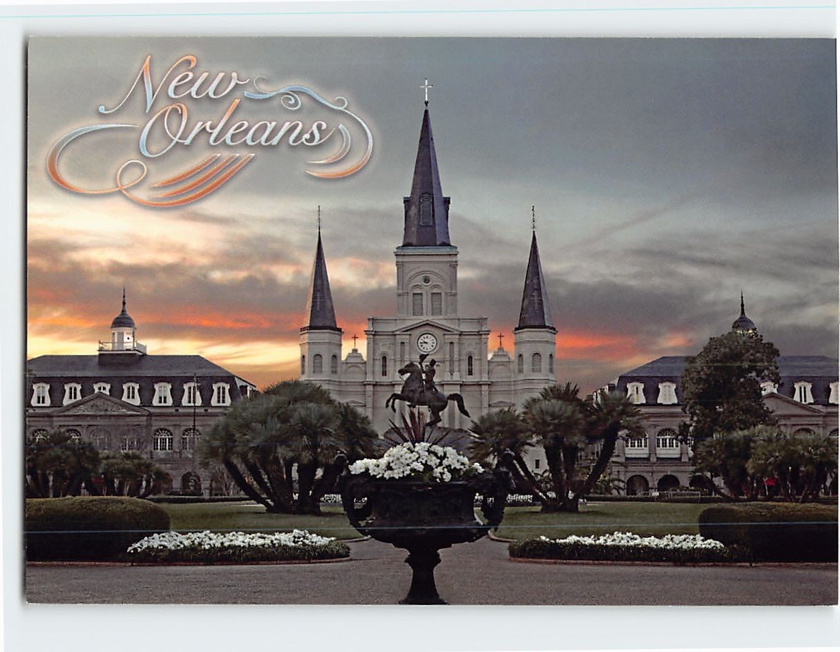 Postcard St. Louis Cathedral Louisiana USA