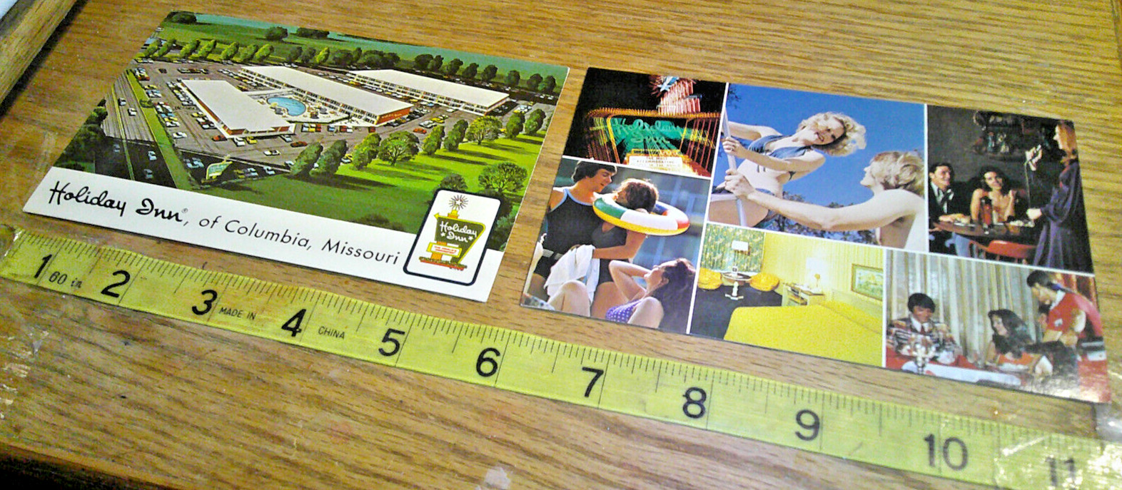 six standard size Postcards Holiday Inn of America