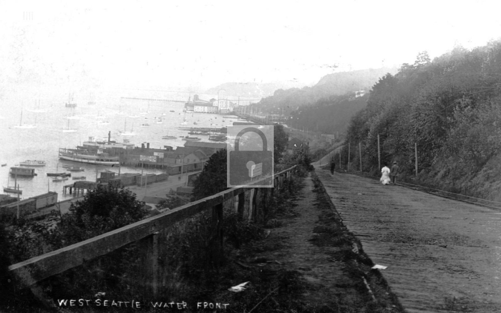 Water Front View West Seattle Washington WA – Reprint