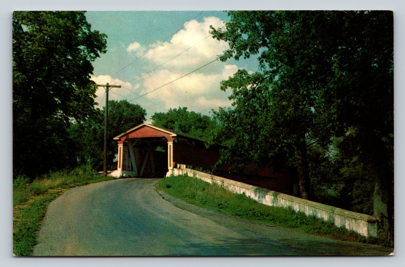 Smiths Covered Bridge Near Wilmington, Delaware DE VINTAGE Postcard