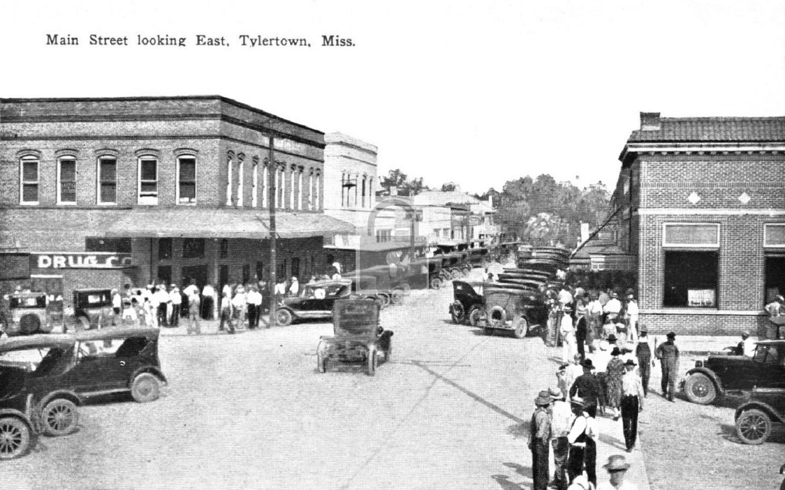 Main Street View Tylertown Mississippi MS – Reprint