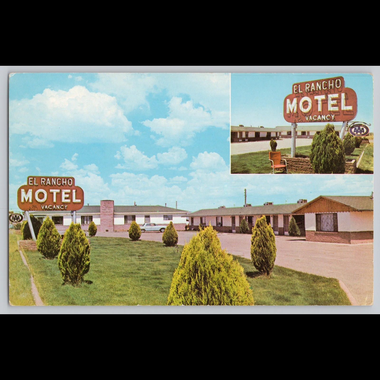 Postcard El Rancho Motel Mountainair New Mexico Tourism