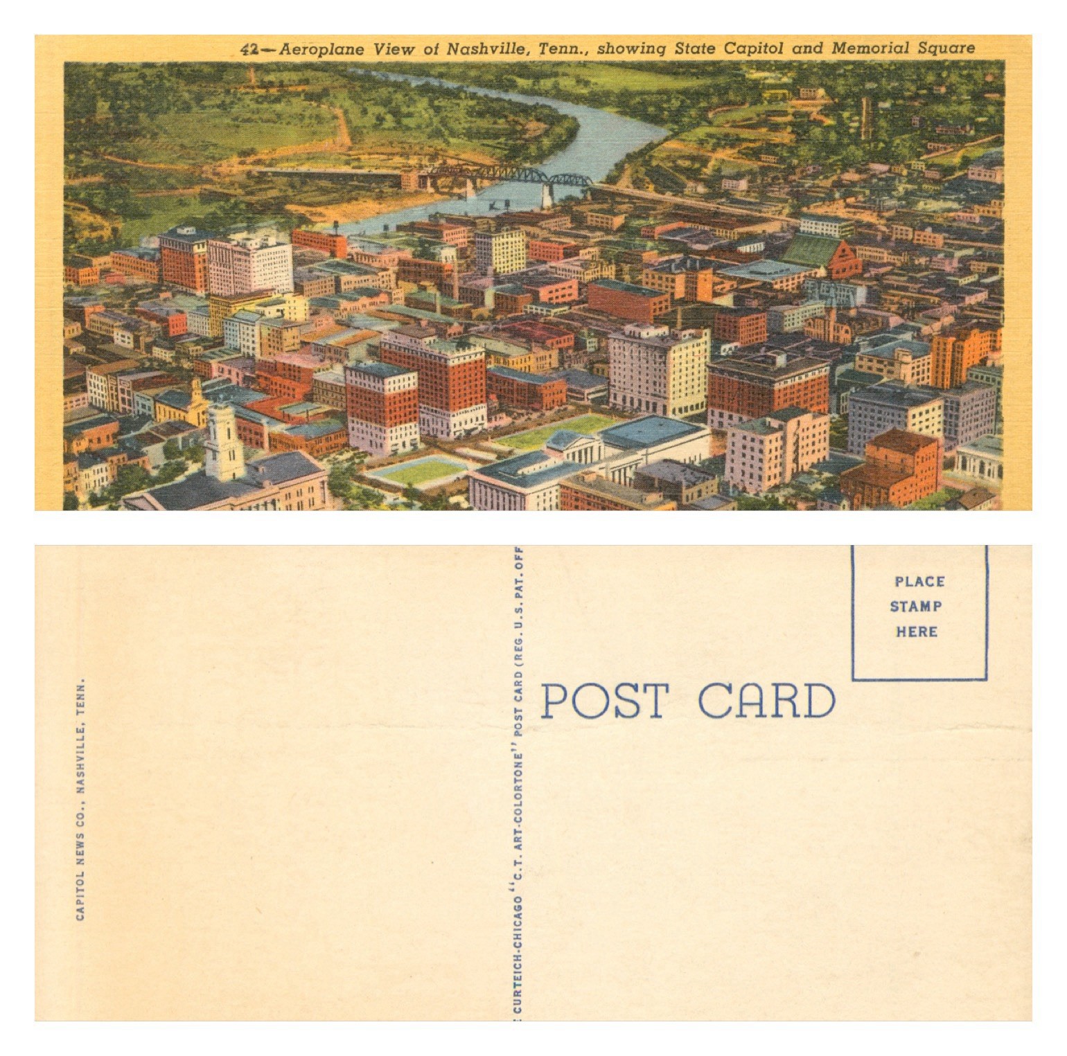 Nashville, TENNESSEE Collection Lot 13 Postcards Vtg 1947 -1968 Chrome Linen N
