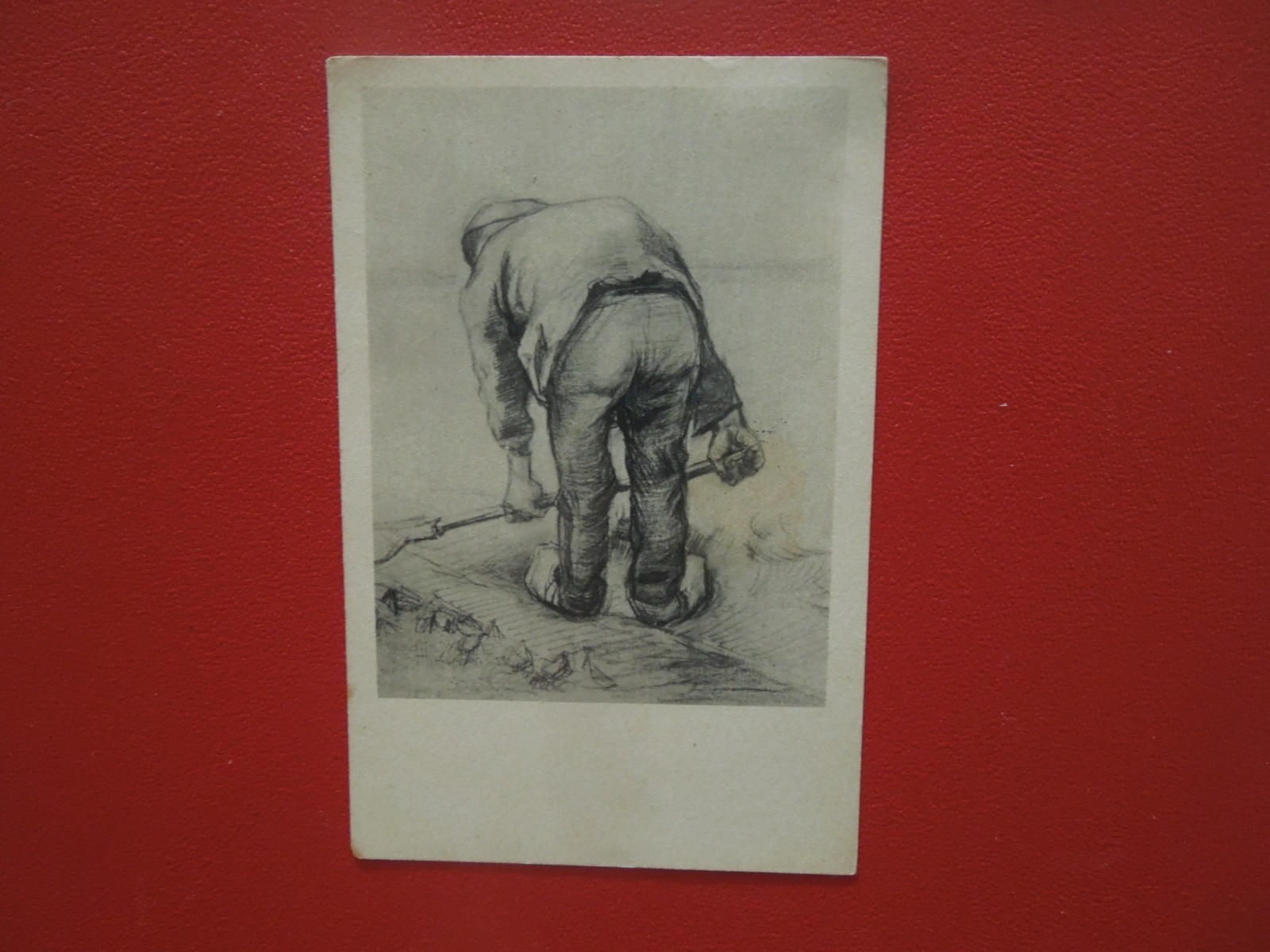 J7042 POSTCARD NETHERLANDS 1934 VINCENT van GOGH DRAWING SEE DESCRIPTION