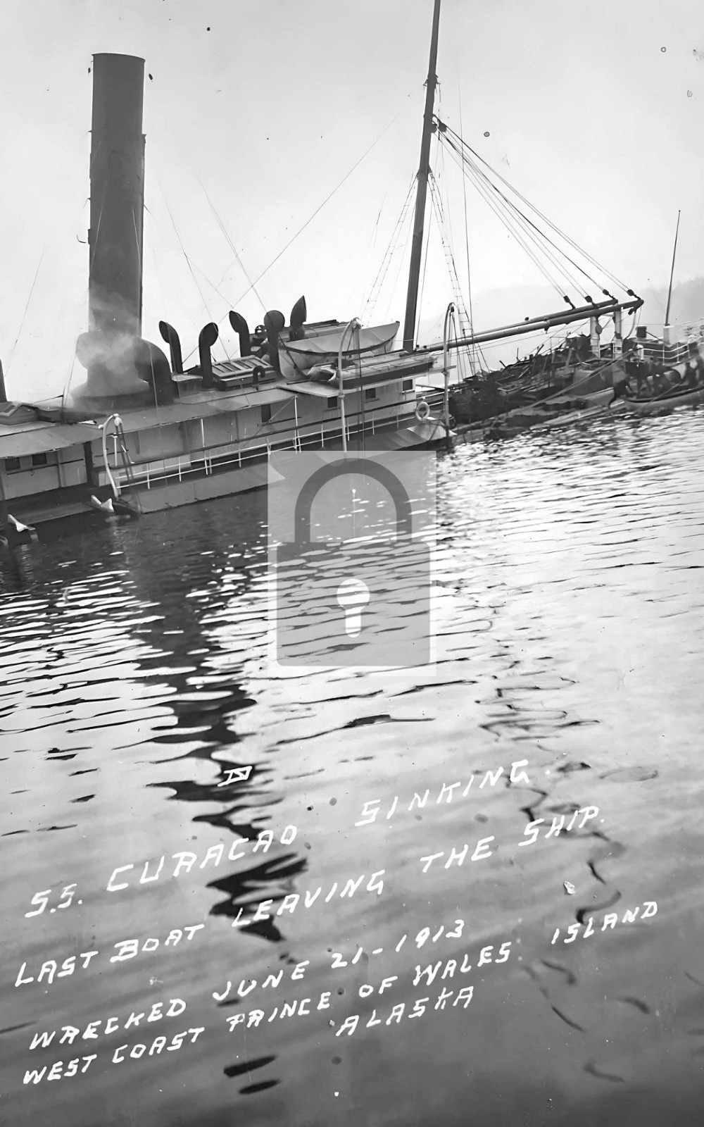SS Curacao Sinking Ship Prince Of Wales Island Alaska AK – Reprint