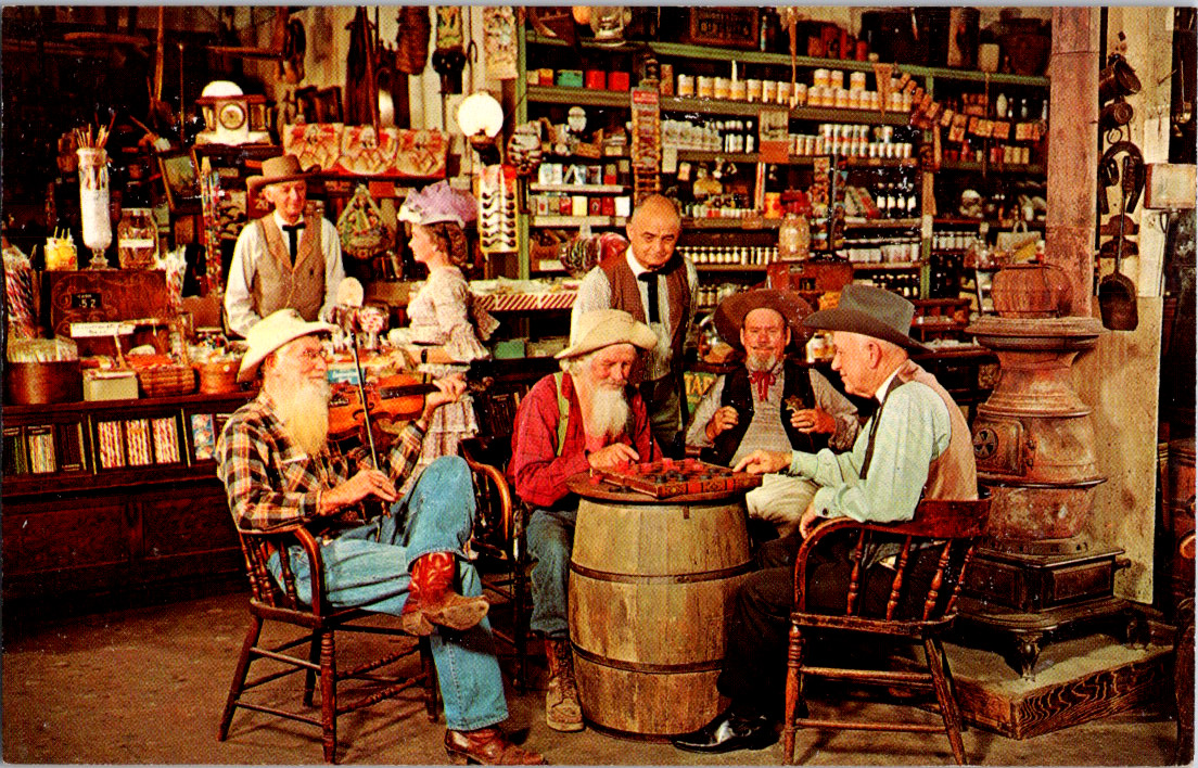 Vintage Postcard Knott’s Berry Farm Ghost Town Checkers California