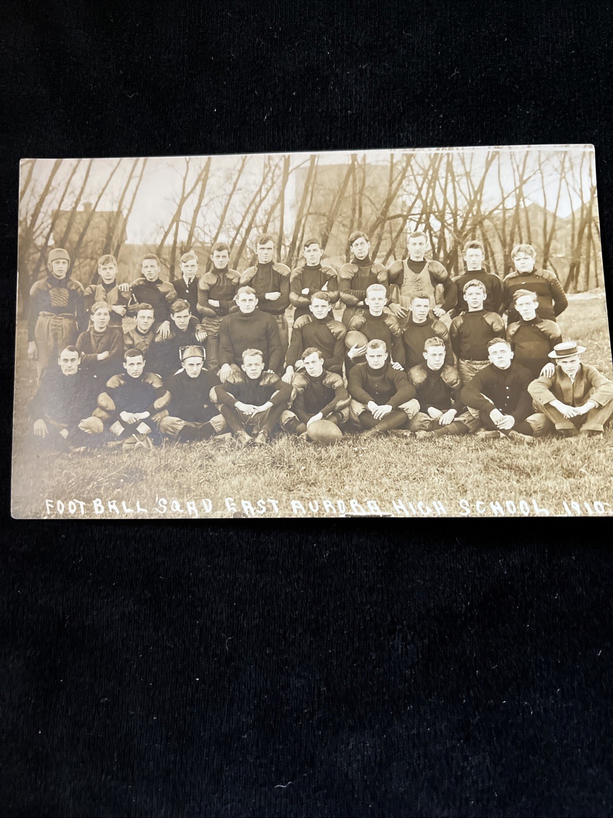 East Aurora Football Team Postcard