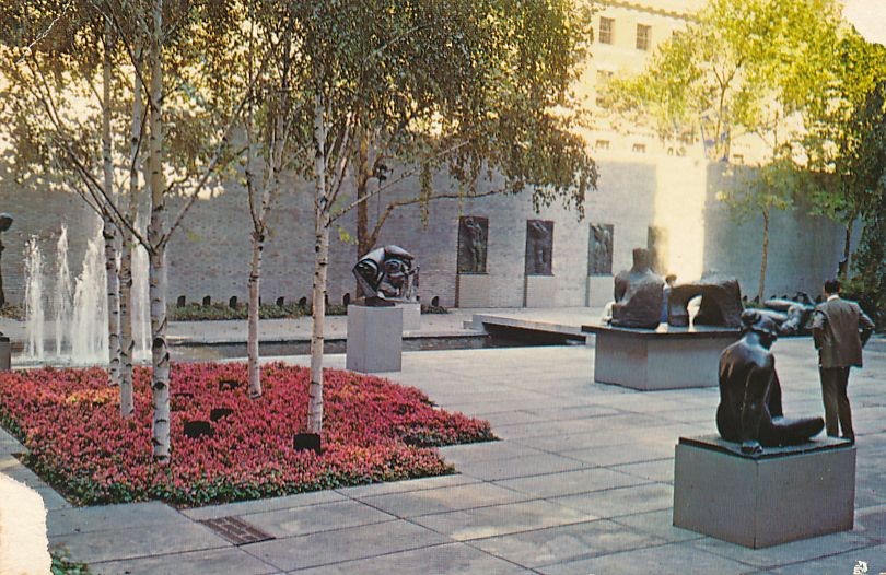 Beautiful Gardens at the Museum Of Modern Art NYC, New York City