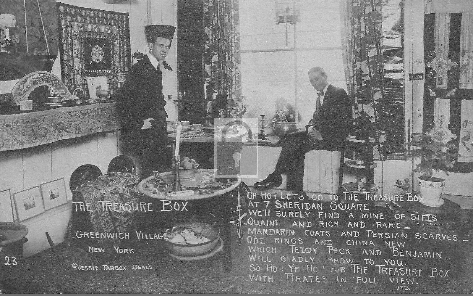 Jessie Tarbox Beals Treasure Box Shop Greenwich Village New York City – Reprint