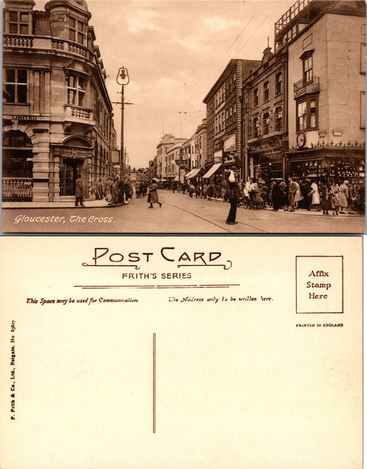 Gloucester The Cross Postcard