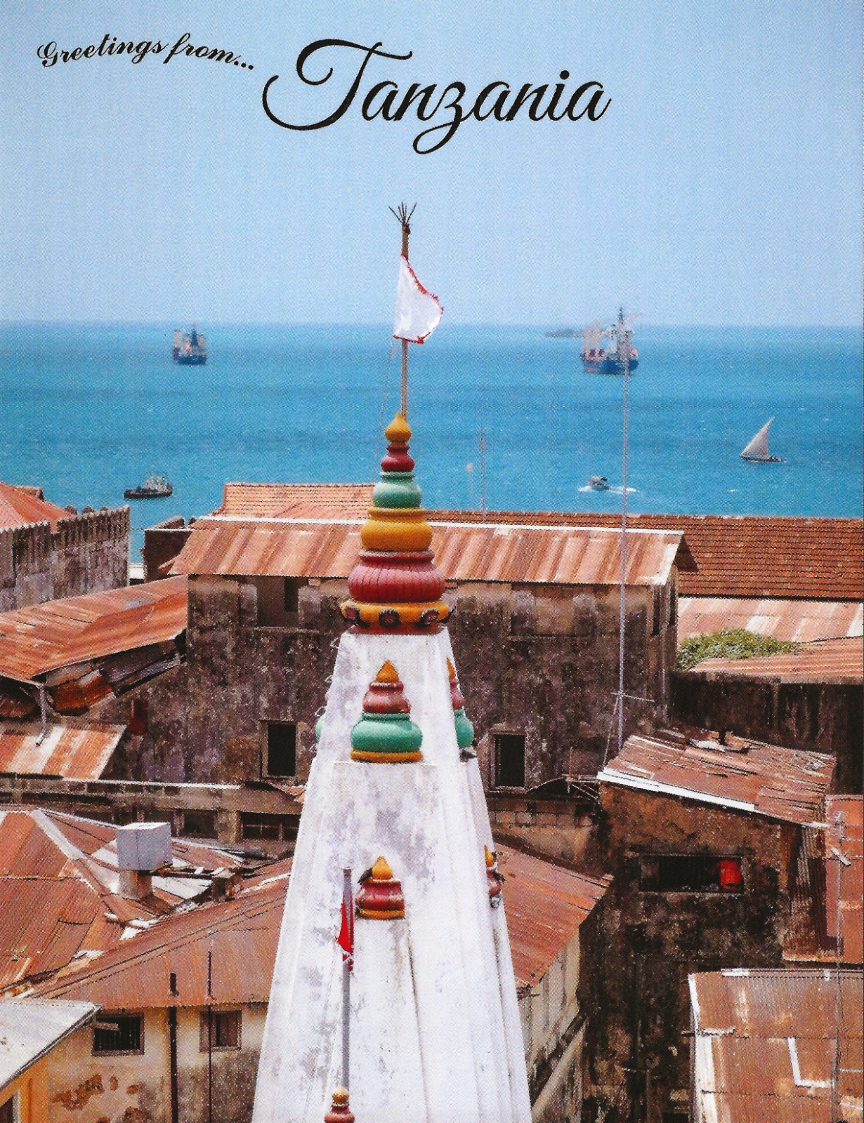Postcard Greetings from Tanzania – Zanzibar Island MINT Unused