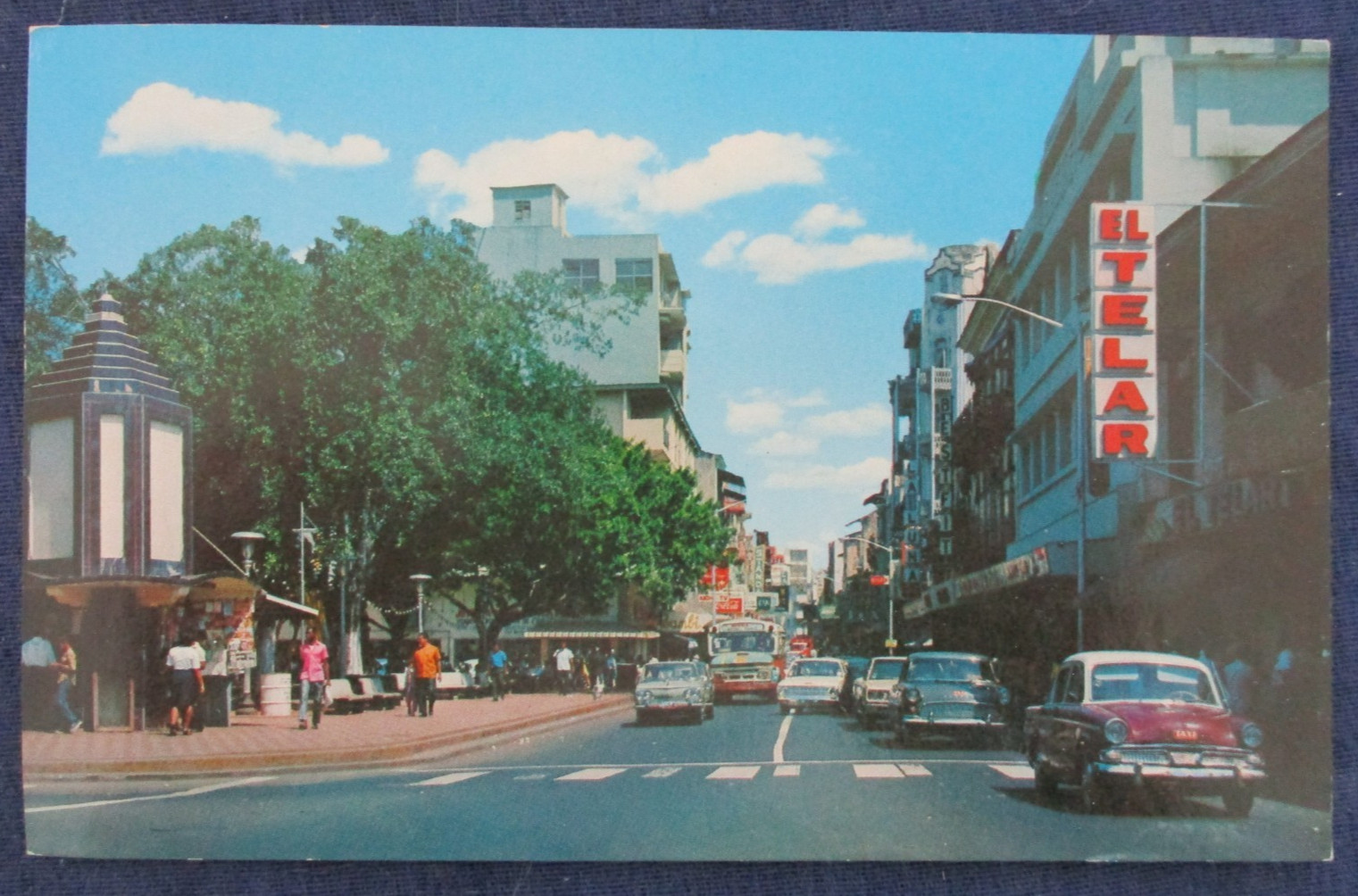 1960s Panama City Panama Street Scene & Cars Postcard