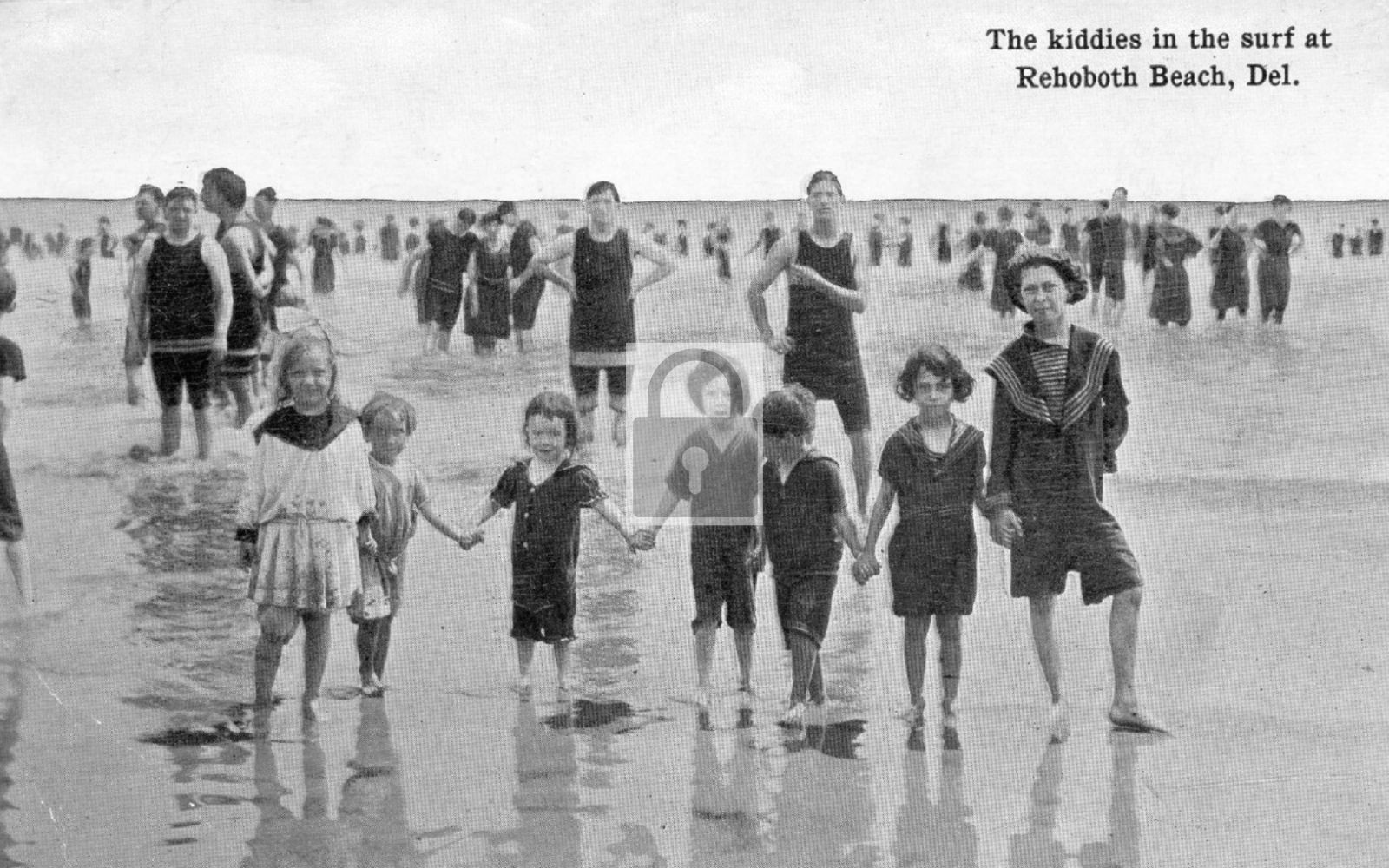 Kids In The Surf Rehoboth Beach Delaware DE – Reprint