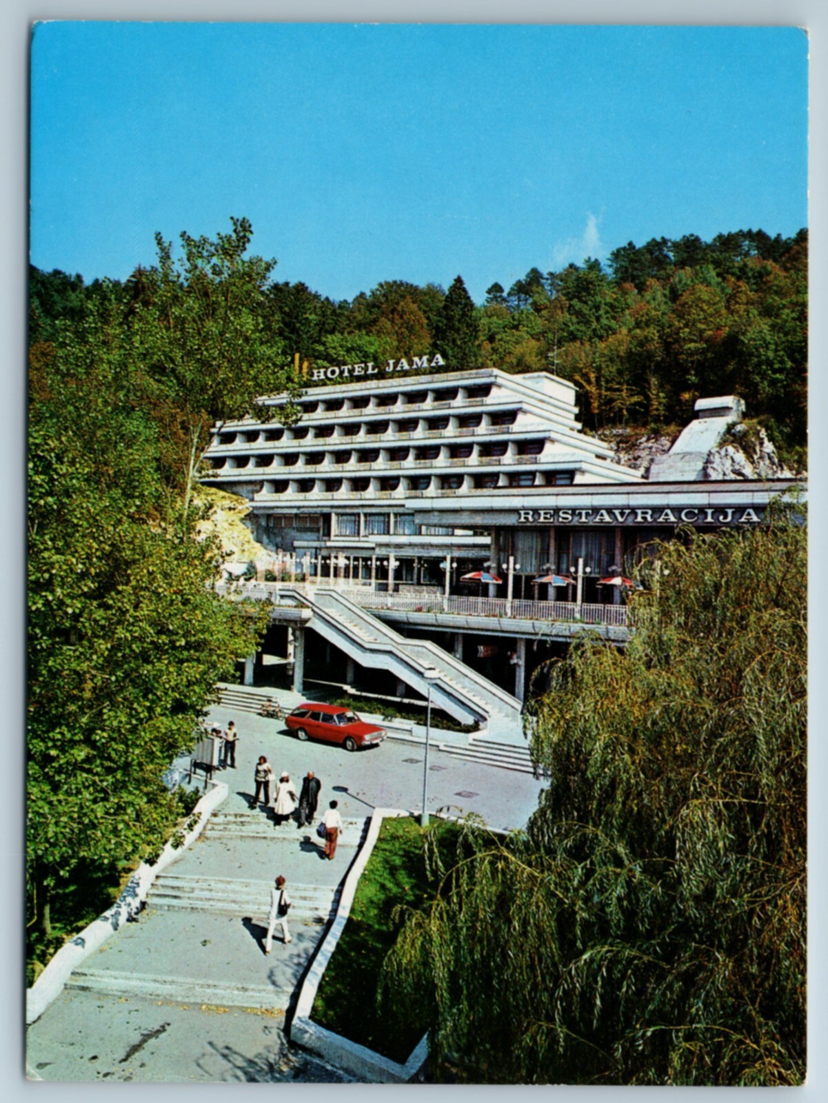 Hotel Jama Restaurant Postojna Slovenia Continental 4X6 Postcard A1A