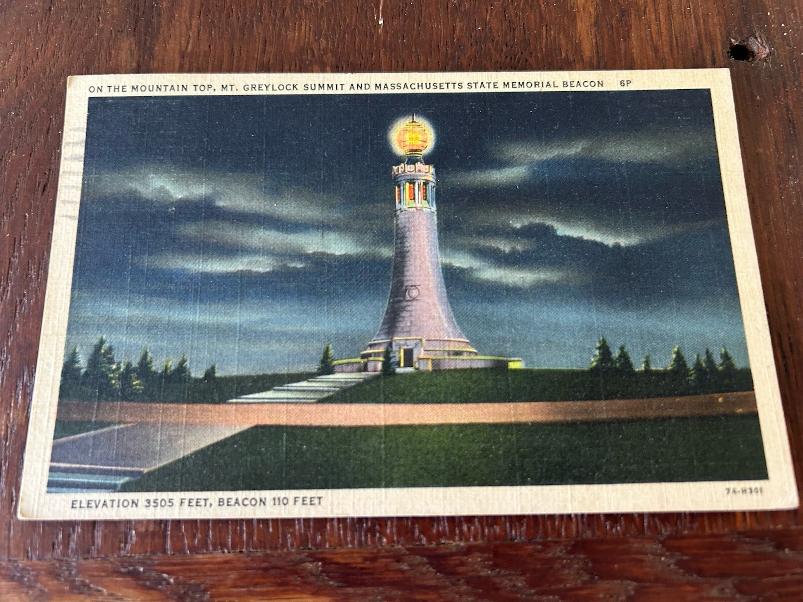 On the Mountain Top Mt Greylock Summit Massachusetts State Memorial Beacon MA