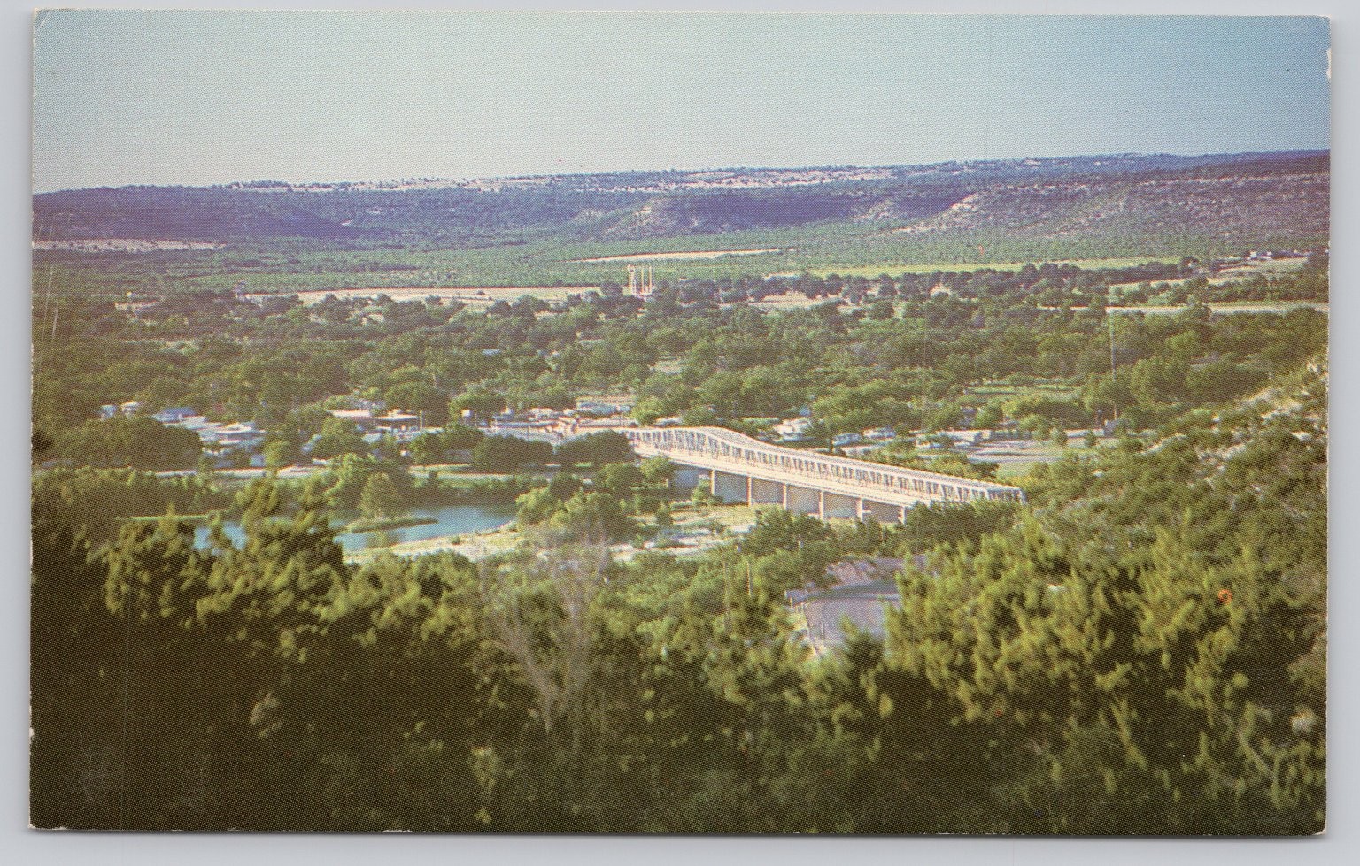 Junction Texas South Llano River Bridge I-10 Hwy 290 View Postcard