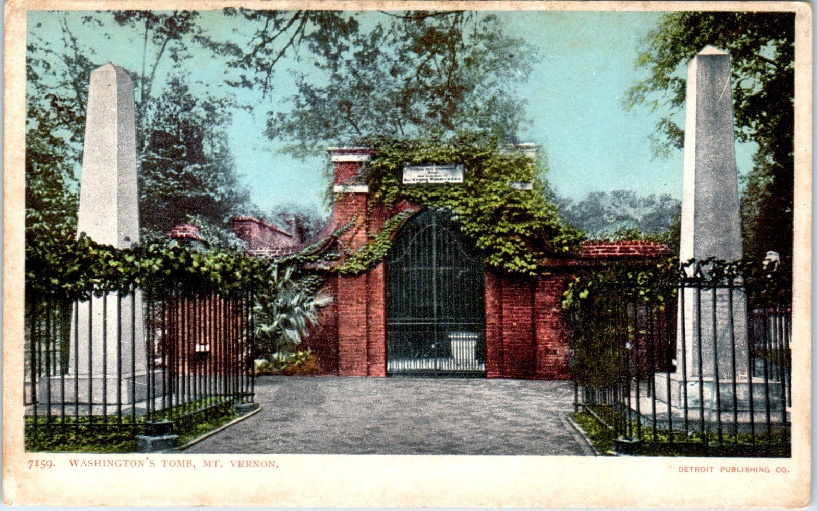 Washington’s Tomb, Mt. Vernon, Virginia Postcard
