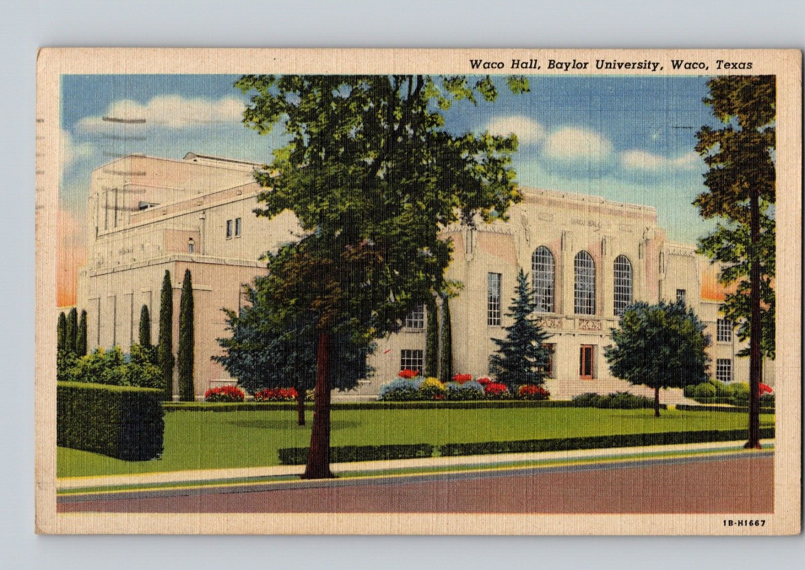 Vintage Postcard 1951 Waco Hall Baylor University waco Texas