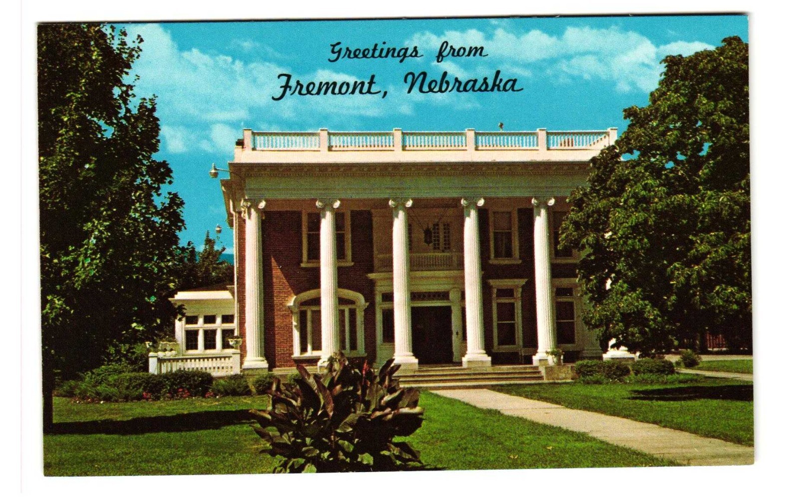 The Louis E May Museum Fremont NE vintage postcard unposted