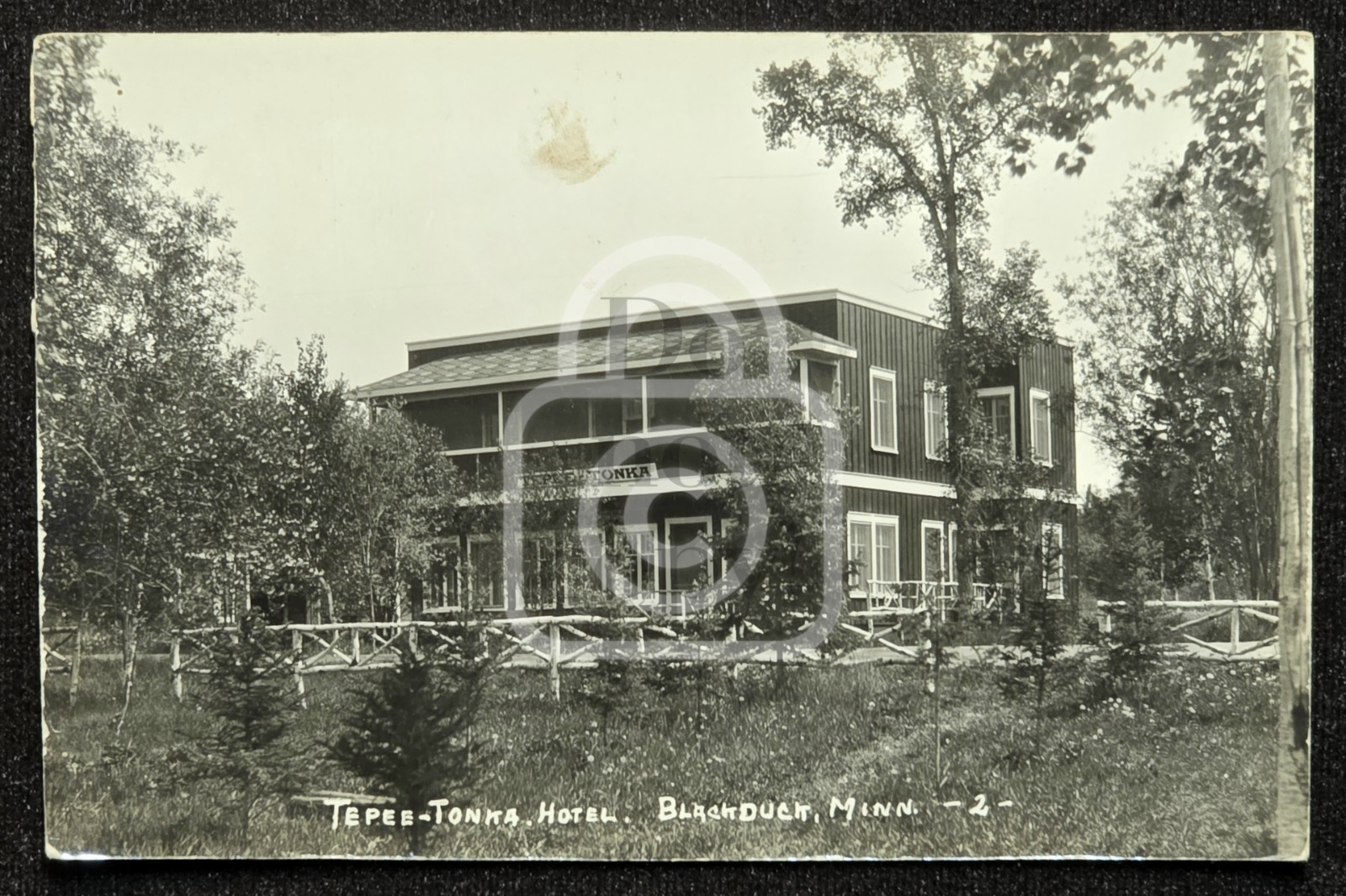 Early RPPC of the Tepee-Tonka Hotel. Blackduck, Minnesota. C. 1920’s-30’s