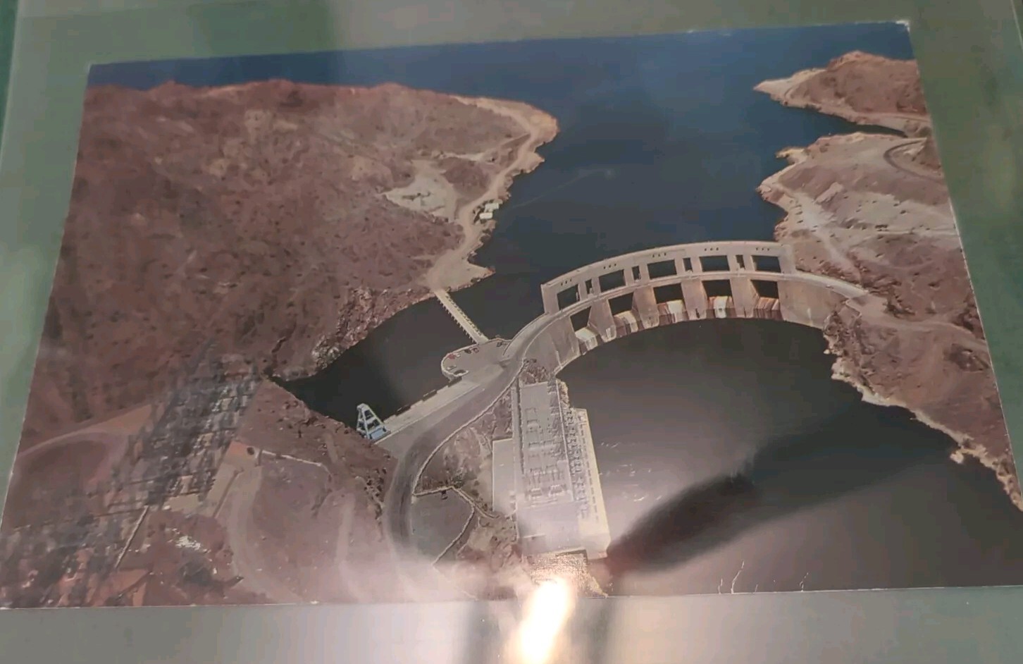 6″ X 9″Giant Post Card Parker Dam. Under Plastic Sleeve.