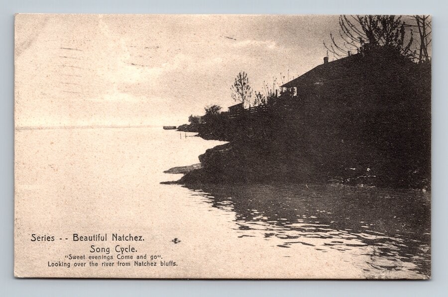 Natchez,MS Song Cycle Scenic View 1910 Adams County Mississippi Vintage Postcard