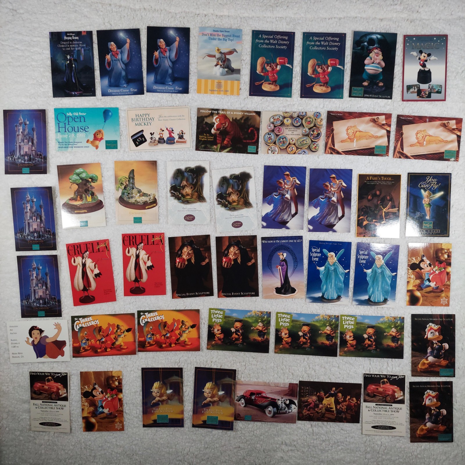 Lot 400+ Vintage Postcards Mixed USA, Canada Disney Collectors Club All Pictured