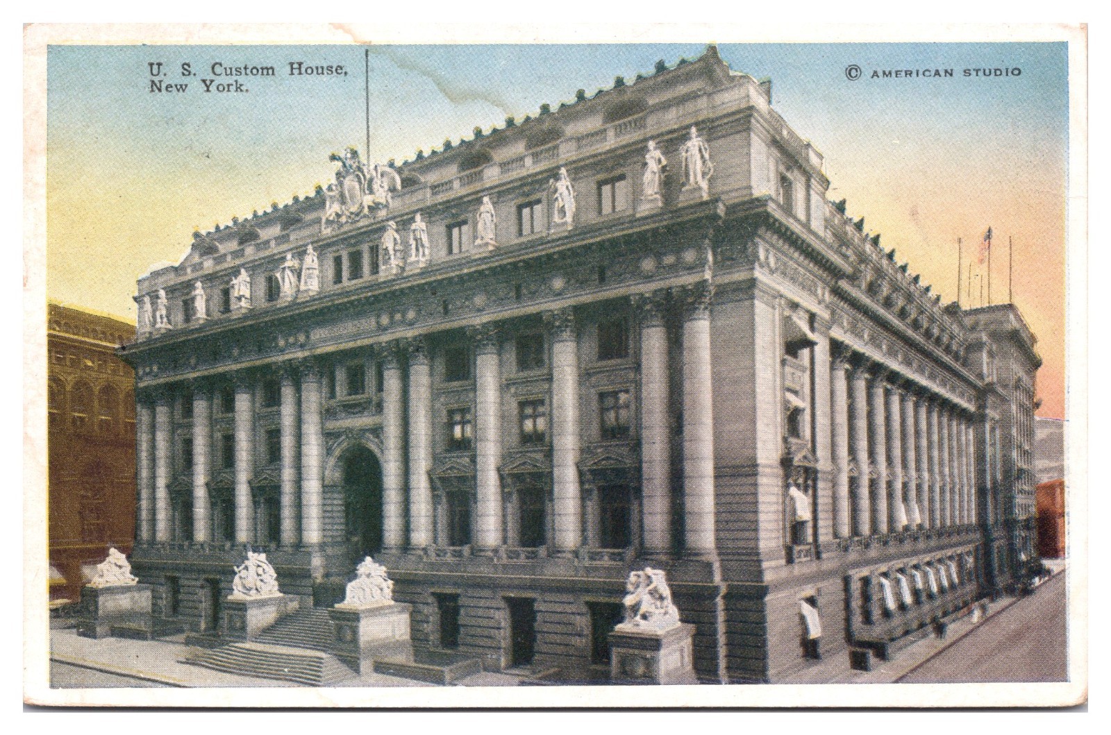 ANTQ US Customs House, New York City, New York Postcard