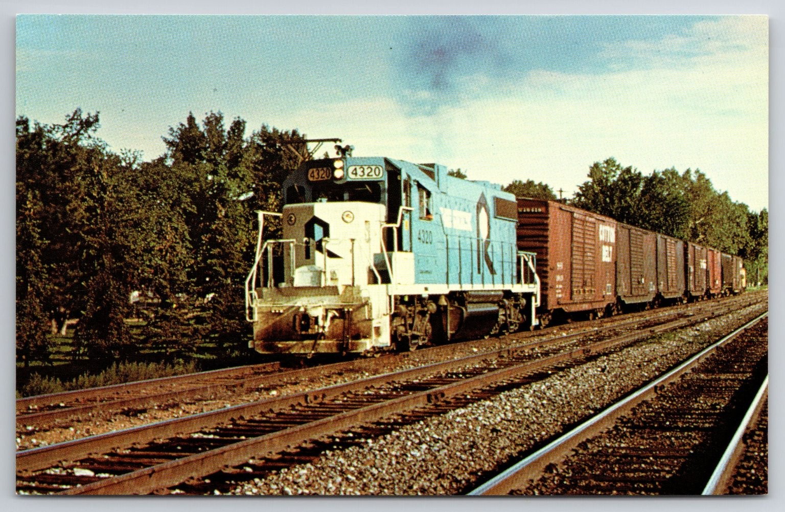 Rock Island Railroad Postcard GP-38-2 Unit 4320 Arkansas Colorado Springs