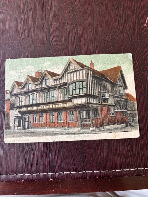 Tudor House Southampton Postcard F G O Stuart No 050 Postmark 1944
