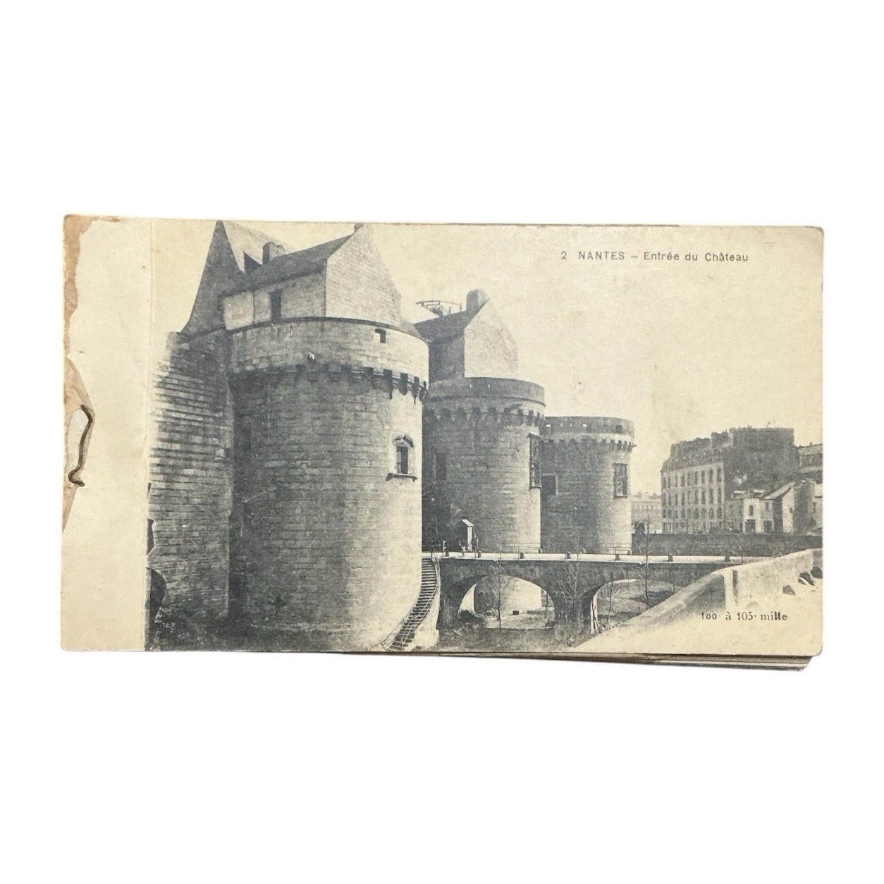 Antique Nantes France Postcard Booklet 24 Views F Chapeau Early 1900s