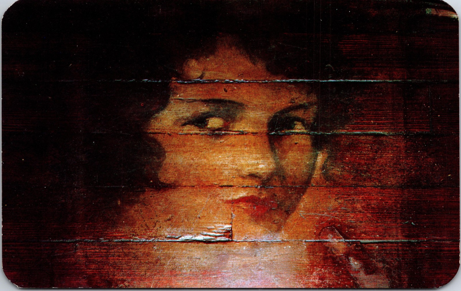 Vintage Postcard BAR ROOM FLOOR FACE Photochrome Color Div Back Std Sz Dexter