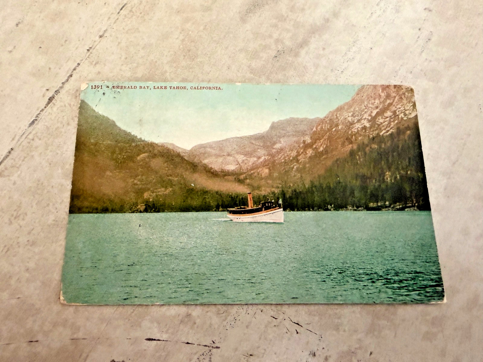 Emerald Bay Lake Tahoe CA Postcard Posted 1911