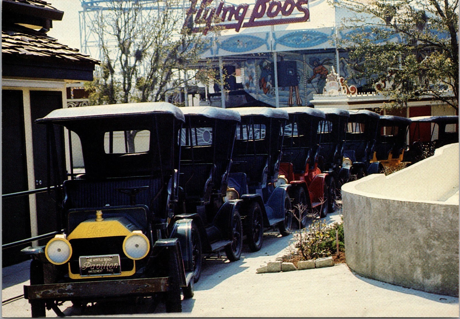 Myrtle Beach Pavillion Pavilion S.C. Ford Model T Ride Continental Postcard