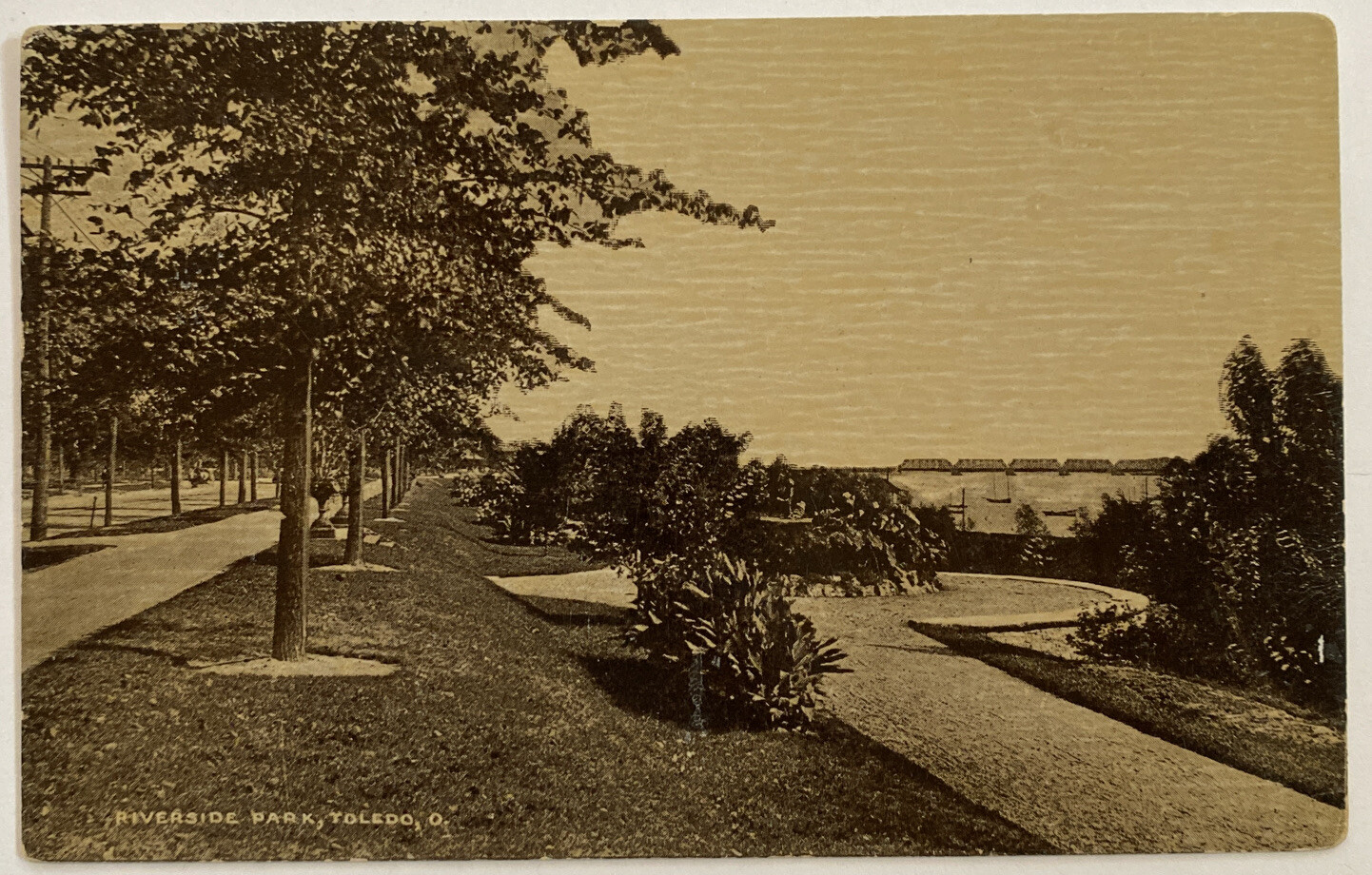 Vintage Postcard, Riverside Park, Toledo, Ohio