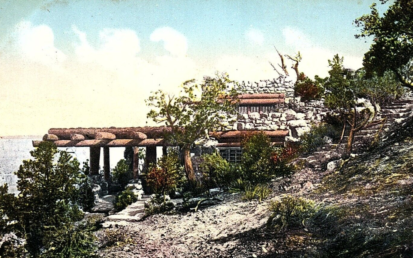 c1910 FRED HARVEY GRAND CANYON ARIZONA HERMIT’S REST POSTCARD 44-64