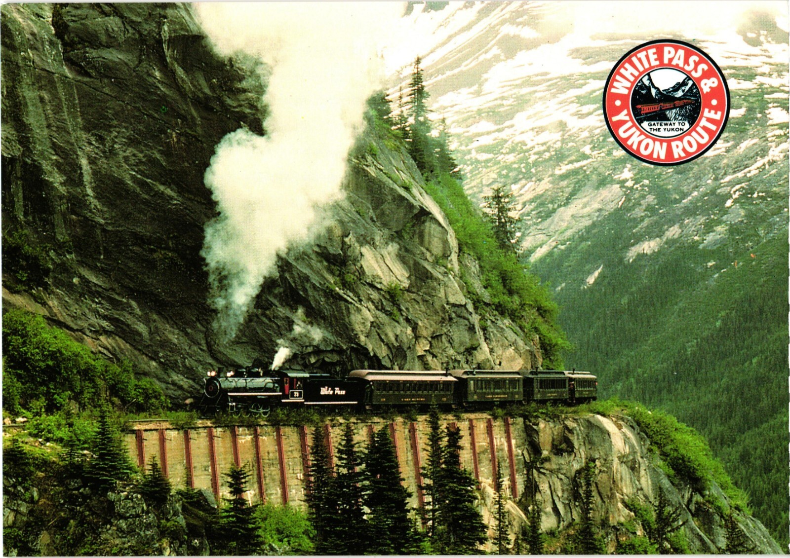 Steam Engine No. 73 White Pass & Yukon Route Postcard Unposted