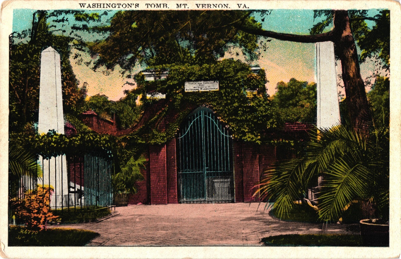 Washington’s Tomb MT VERNON Virginia Postcard