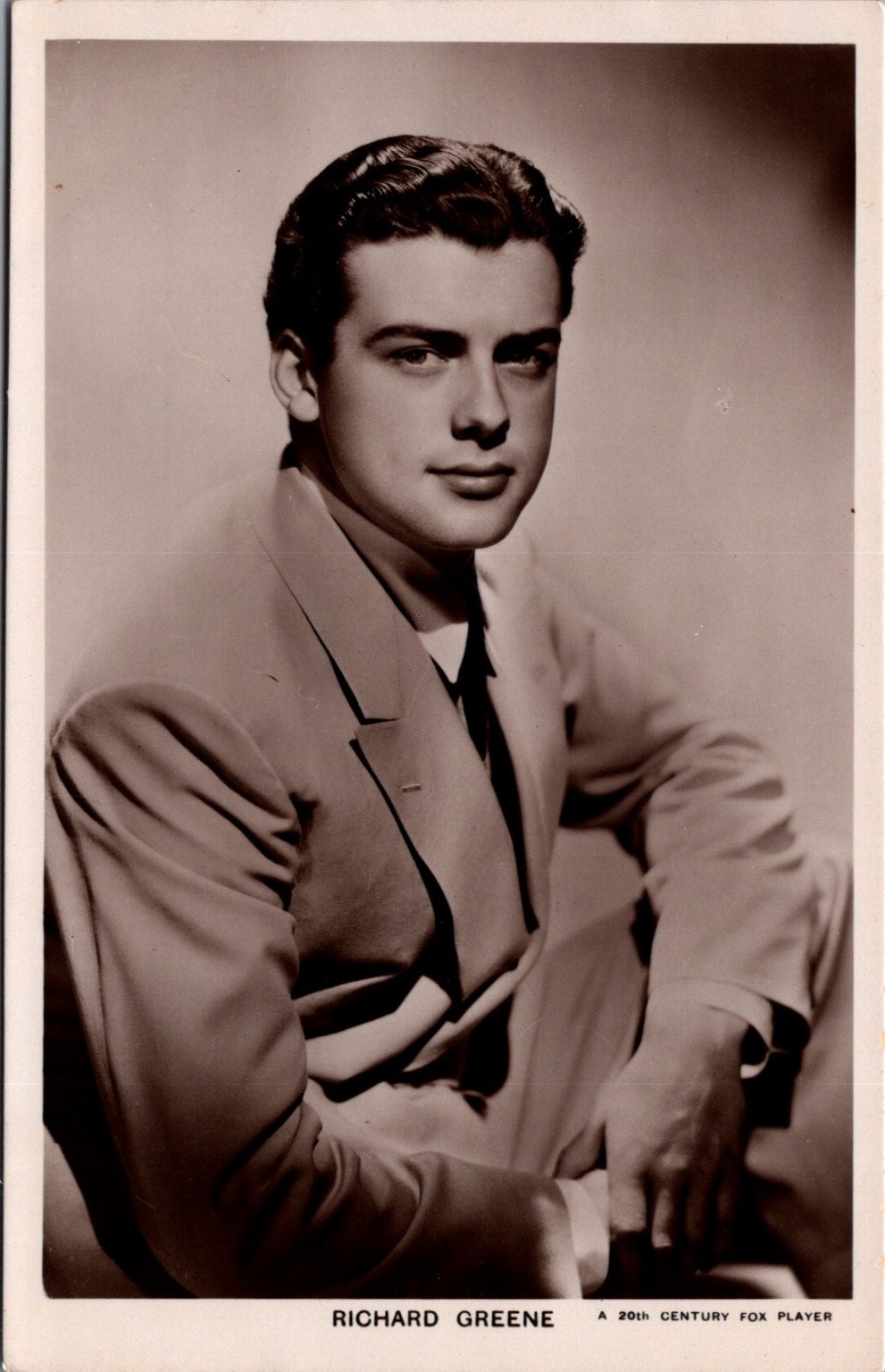 Richard Greene 20th Century Fox Player RPPC Picturegoer British Postcard