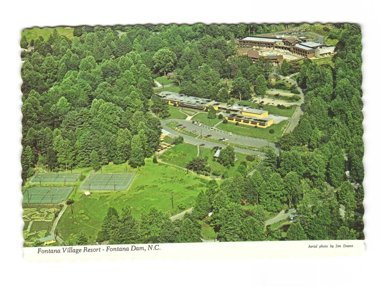 Fontana Village Resort Fontana Dam NC Vintage postcard unposted