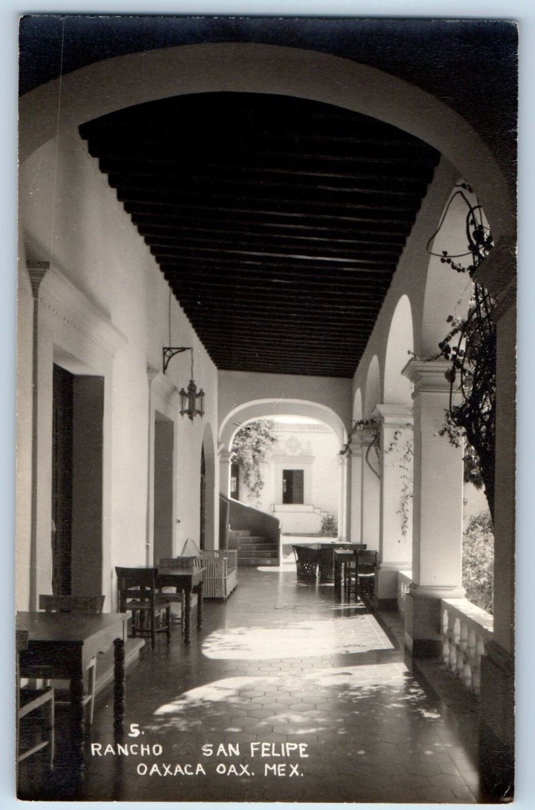Oaxaca Oaxaca Mexico Postcard Rancho San Felipe c1940’s Vintage RPPC Photo