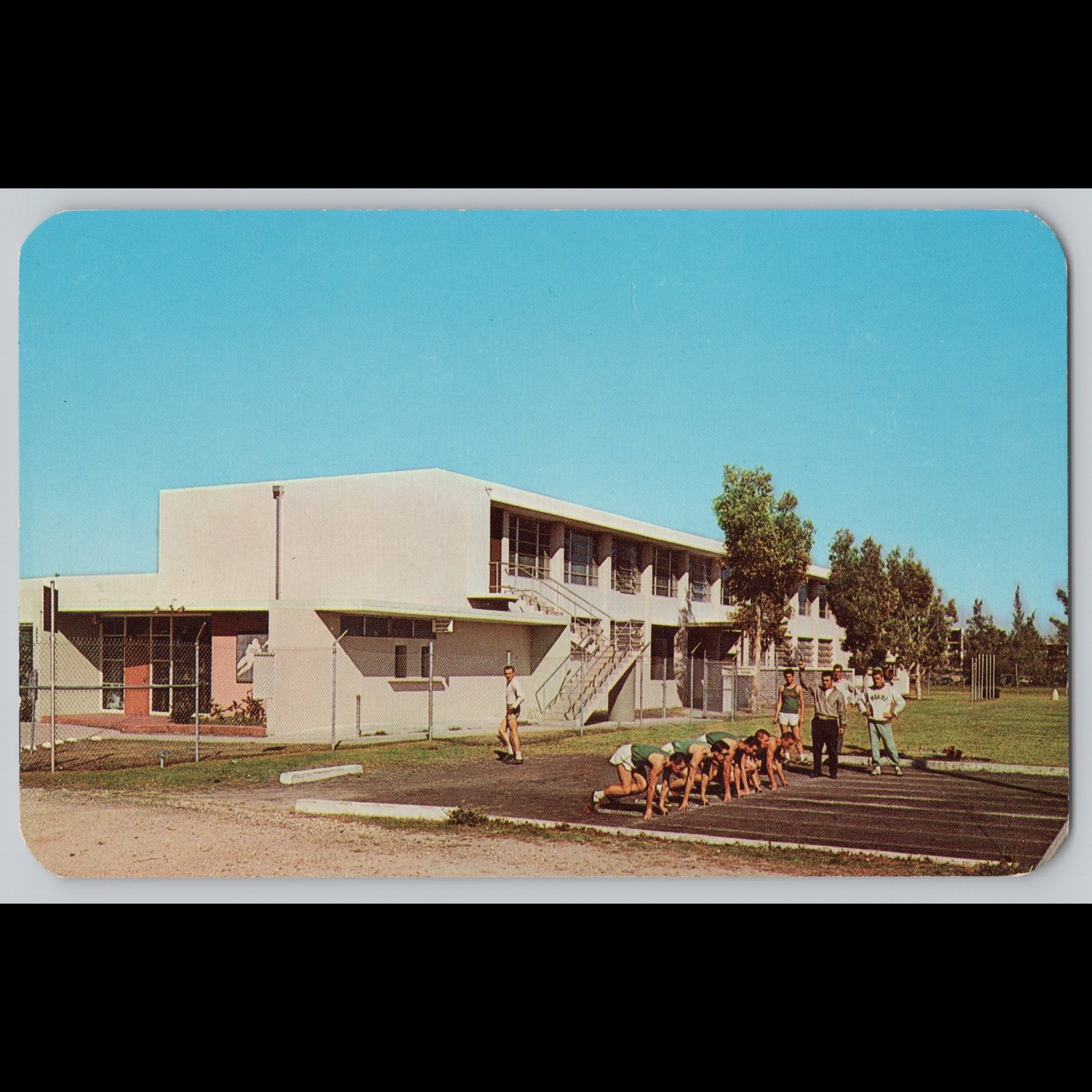 Postcard University of Miami Field House Coral Gables Florida Athletics